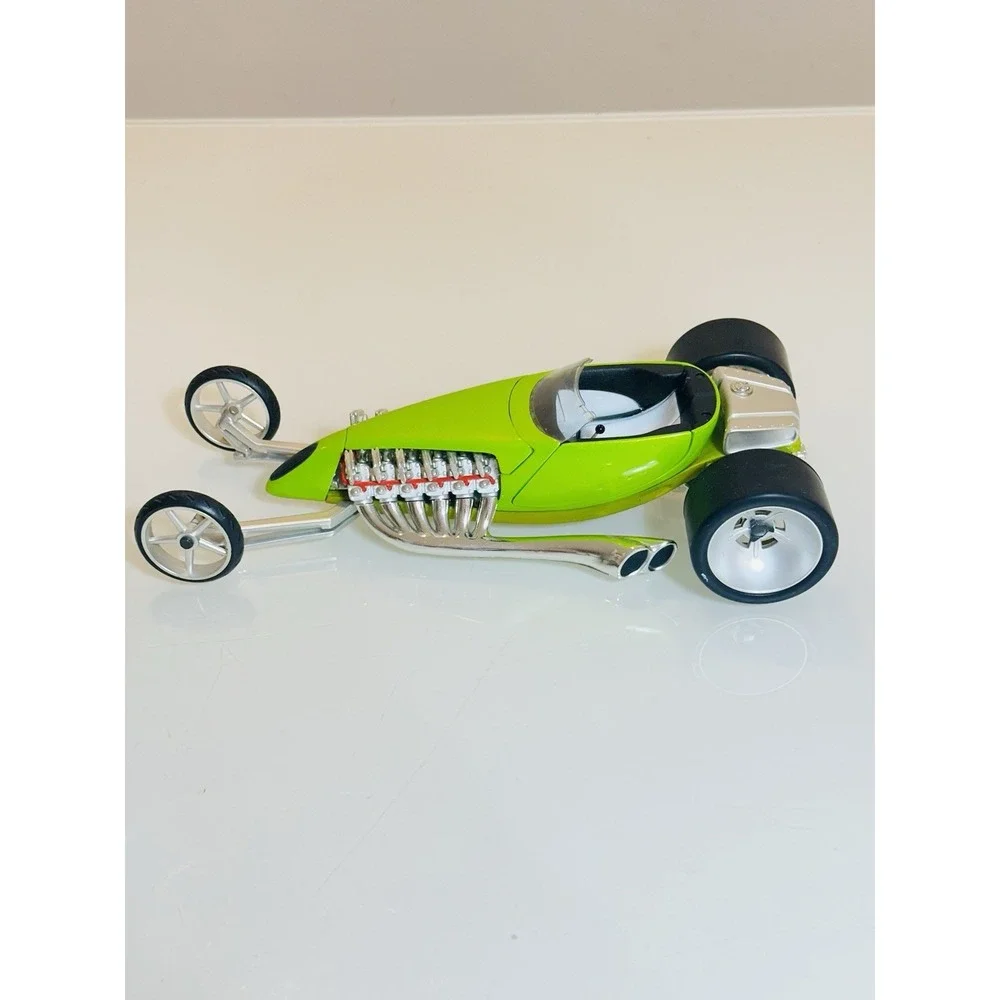 Hot Wheels Twin Mill 1:18 Diecast Model Car Lime Green Custom Hot Rod Rare
